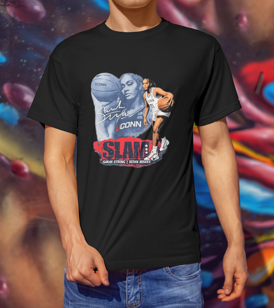 UConn Huskies SLAM Sarah Strong Basketball Legend T-Shirt