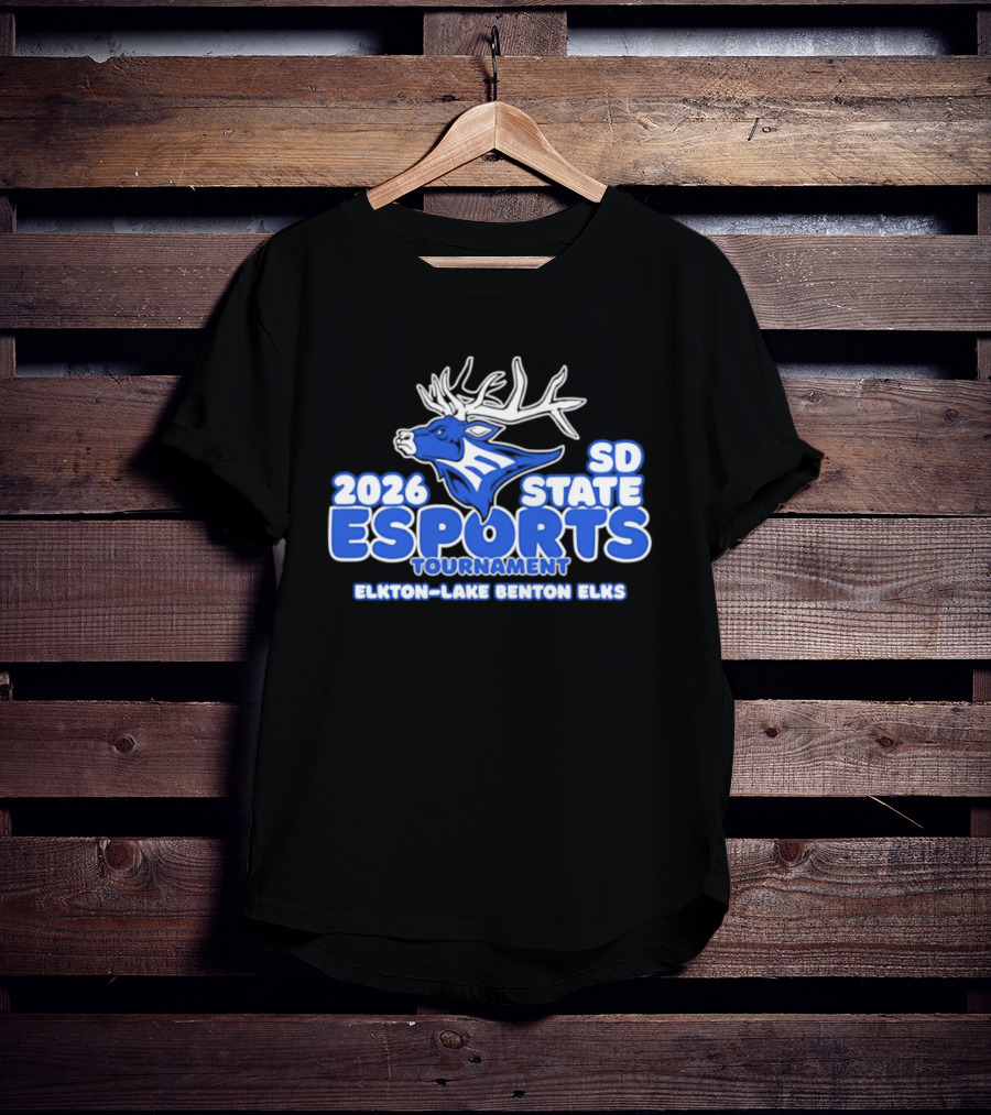 2026 SD State Esports Tournament Elkton Lake Benton Elks Elk Head T-Shirt
