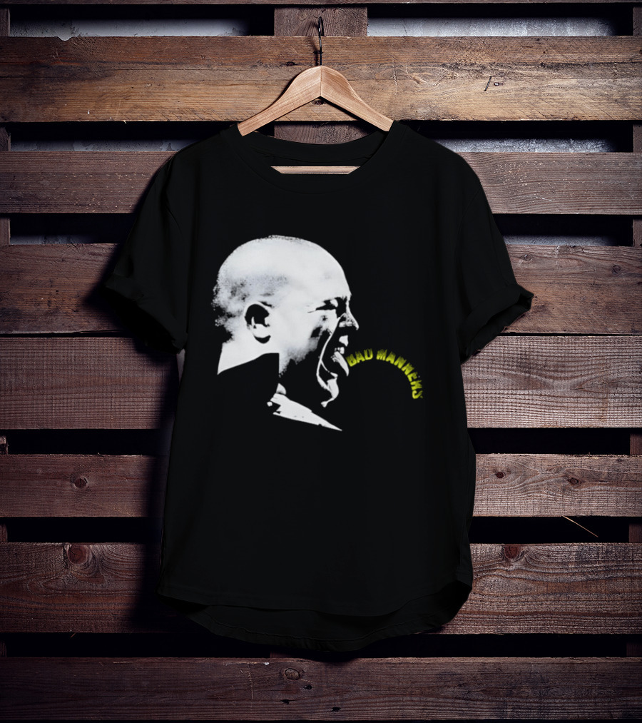 Bad Manners Buster Bloodvessel Tongue Out Profile T-Shirt