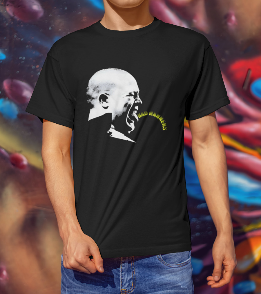 Bad Manners Buster Bloodvessel Tongue Out Profile T-Shirt