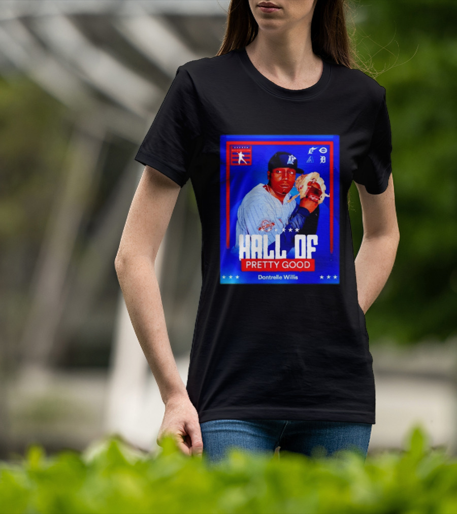 Hall Of Pretty Good Dontrelle Willis Detroit Tigers Baseball Card T-Shirt