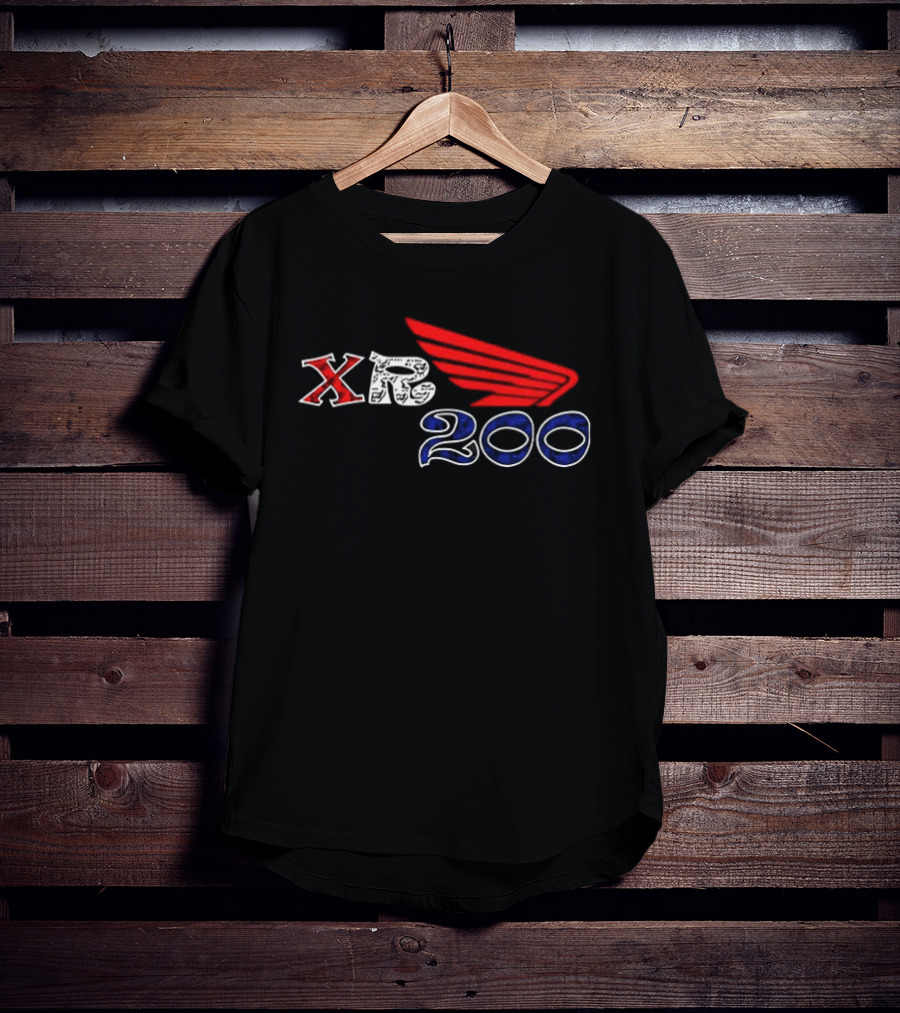 Honda XR200 Red Wing Motocross Racing T-Shirt