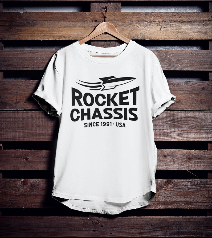 Rocket Chassis Since 1991 USA Racing Heritage T-Shirt