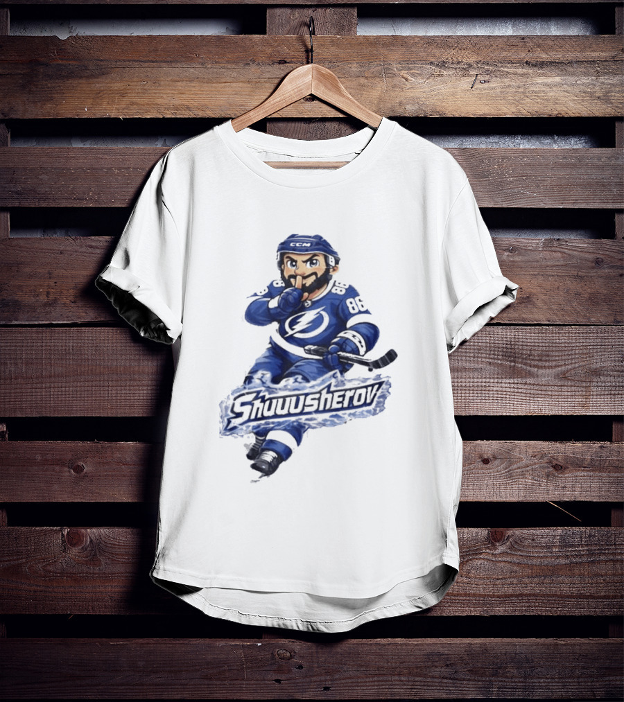 Tampa Bay Lightning Nikita Kucherov Shuuusherov Hockey Player T-Shirt