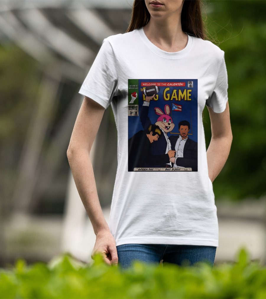 Welcome To The Calenton The Big Game Green Day Bad Bunny Doomsday Glitch T-Shirt