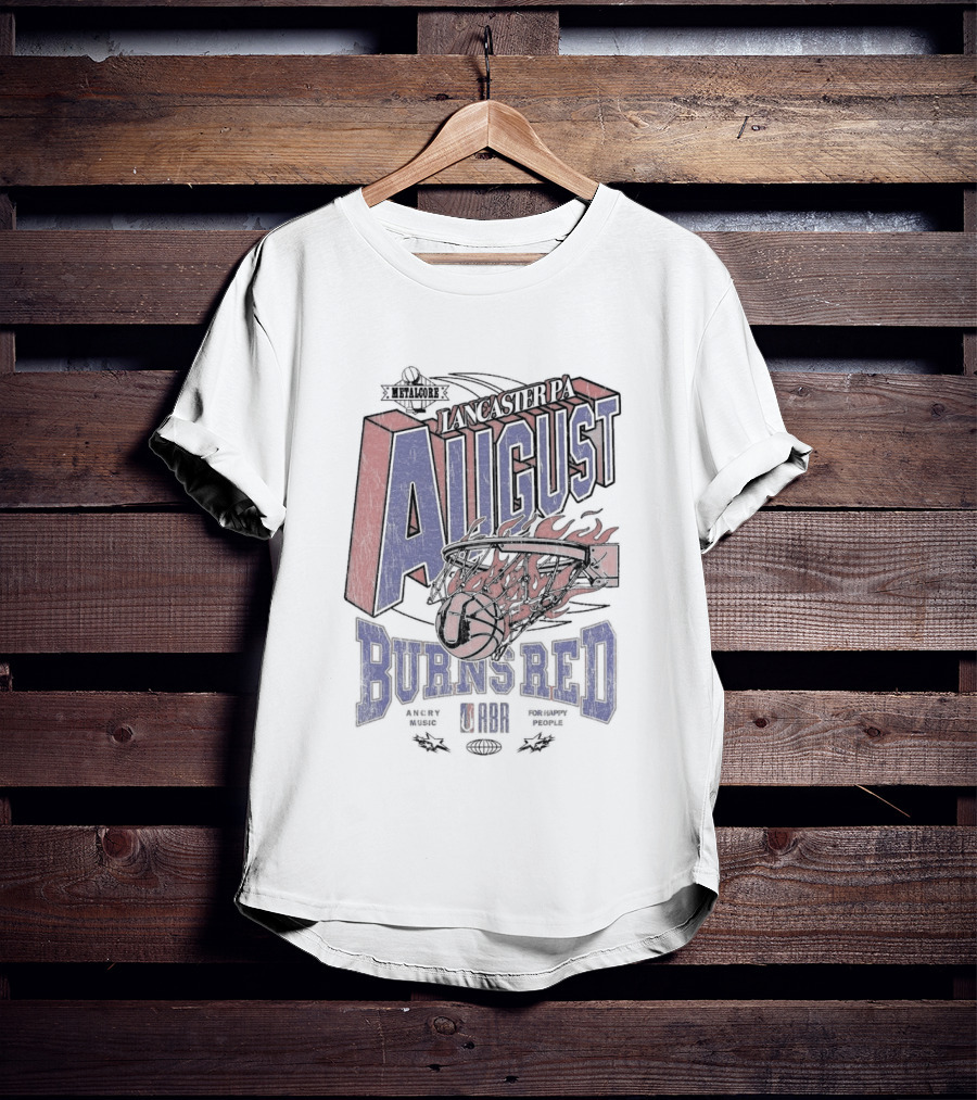 Lancaster August Burns Red Basketball Jam 2022 Flame Dunk T-Shirt