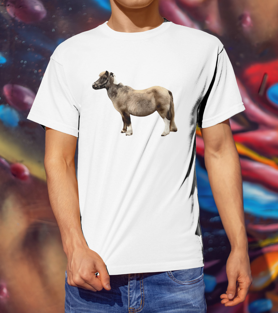 Doug Shetland Pony And Horse Hybrid Image T-Shirt