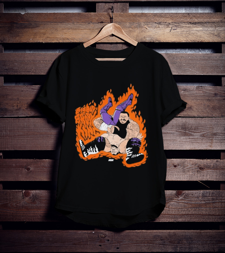 Brody King Gonzo Bomb Wrestling Move Fiery Impact T-Shirt