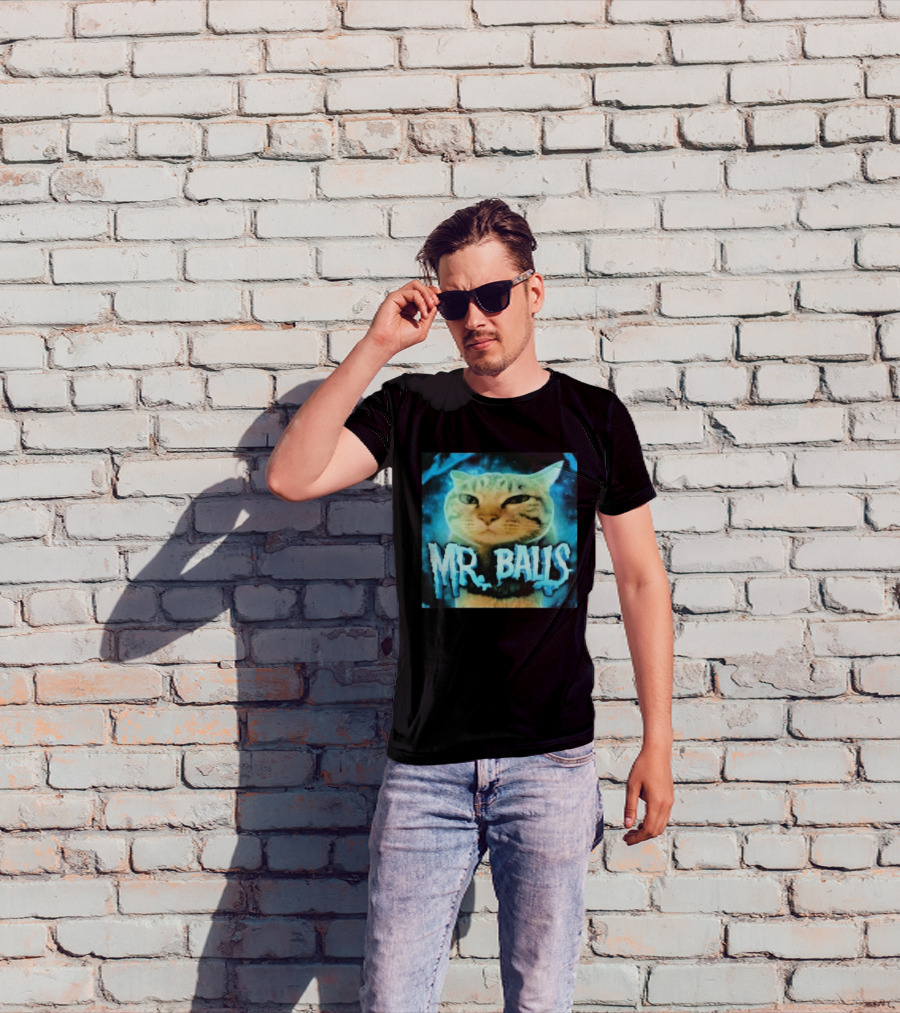 Mr Balls Cat T-Shirt