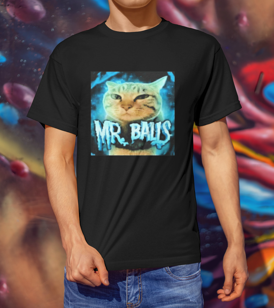 Mr Balls Cat T-Shirt