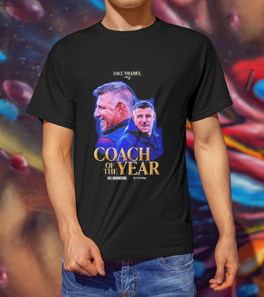Congrats Mike Vrabel NFL Coach Of The Year 2026 T-Shirt