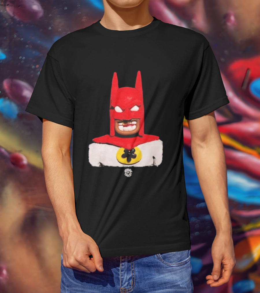 Spooky Vameee Batman Red White Figure T-Shirt