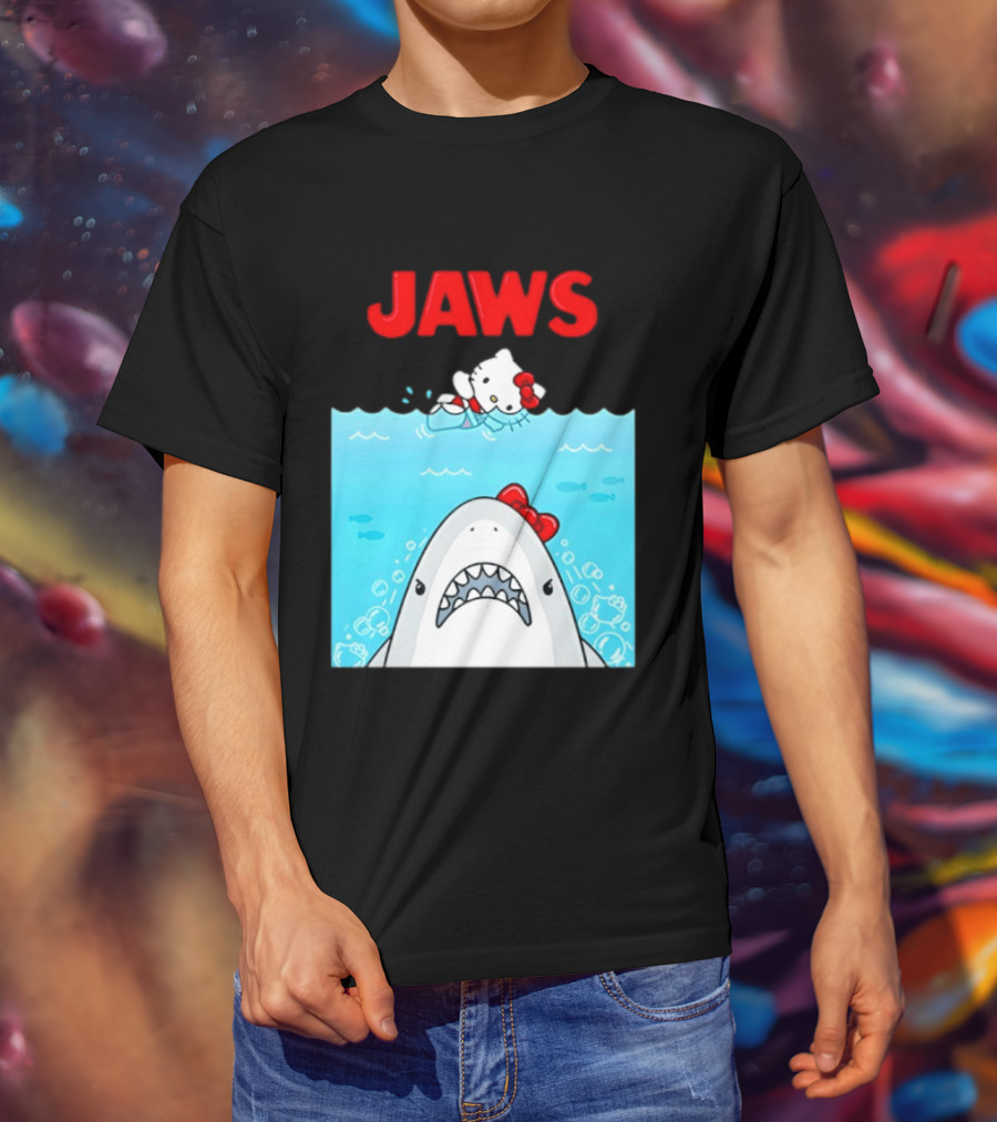 Hello Kitty Jaws Universal Studios Collaboration T-Shirt