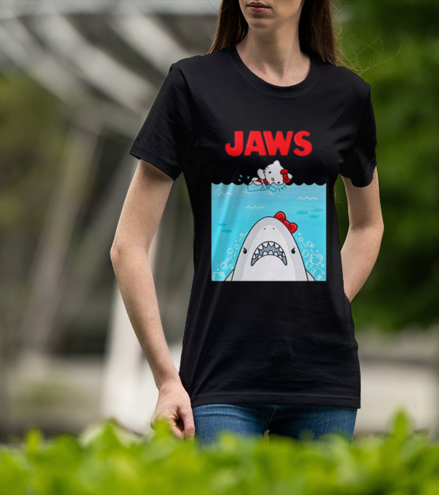 Hello Kitty Jaws Universal Studios Collaboration T-Shirt