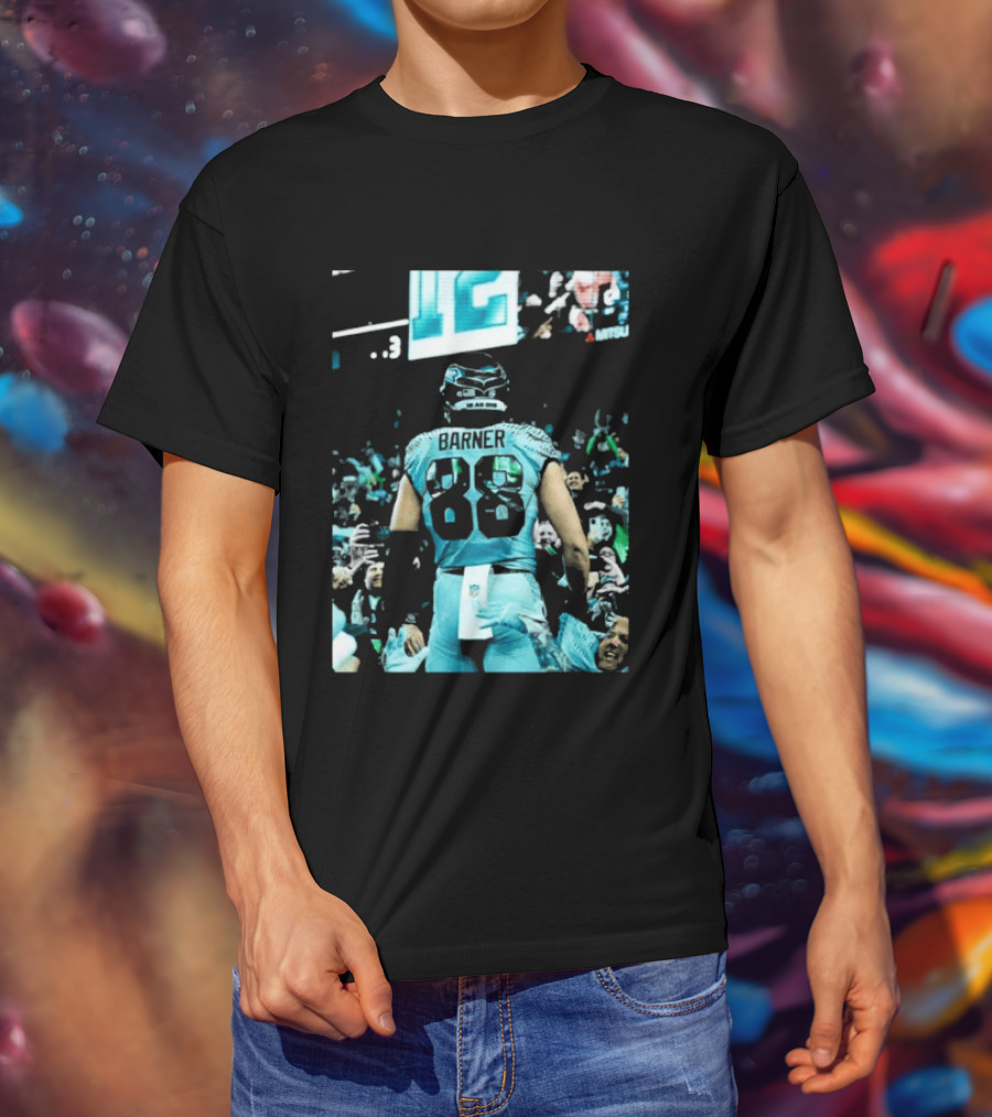 AJ Barner 88 Seattle Seahawks Football Player In Stadium With Fans T-Shirt