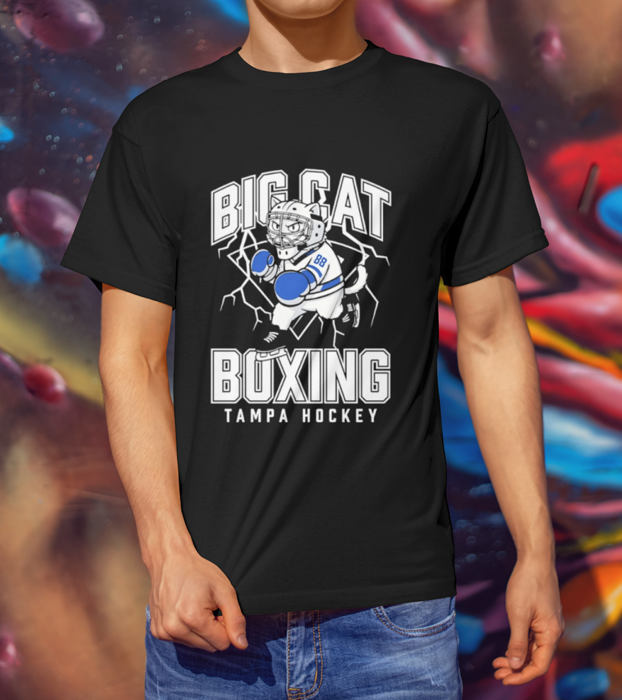 Big Cat Boxing Tampa Hockey Lightning 88 T-Shirt