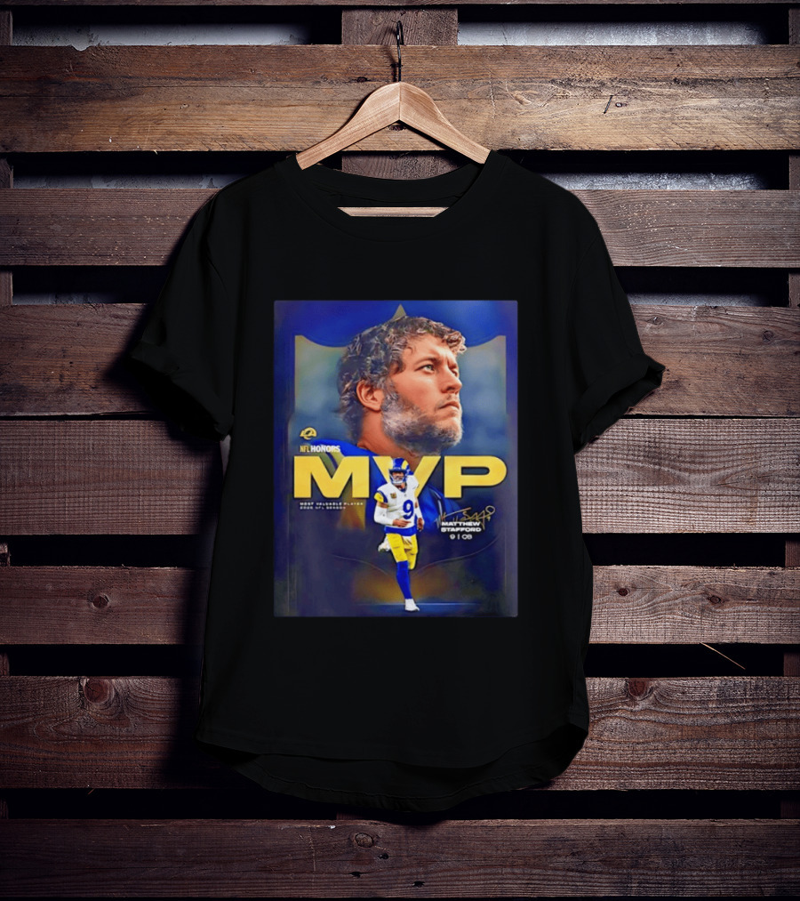 NFL Honors MVP Matthew Stafford Los Angeles Rams 2025 Most Valuable Player T-Shirt