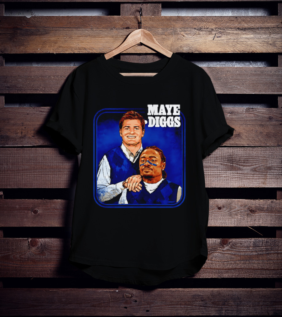 Drake Maye Stefon Diggs Step Brothers Comedy T-Shirt