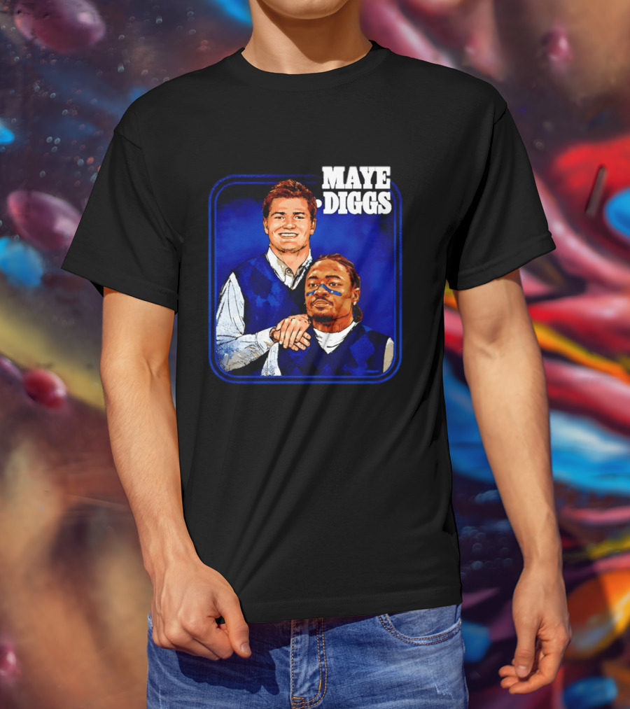 Drake Maye Stefon Diggs Step Brothers Comedy T-Shirt
