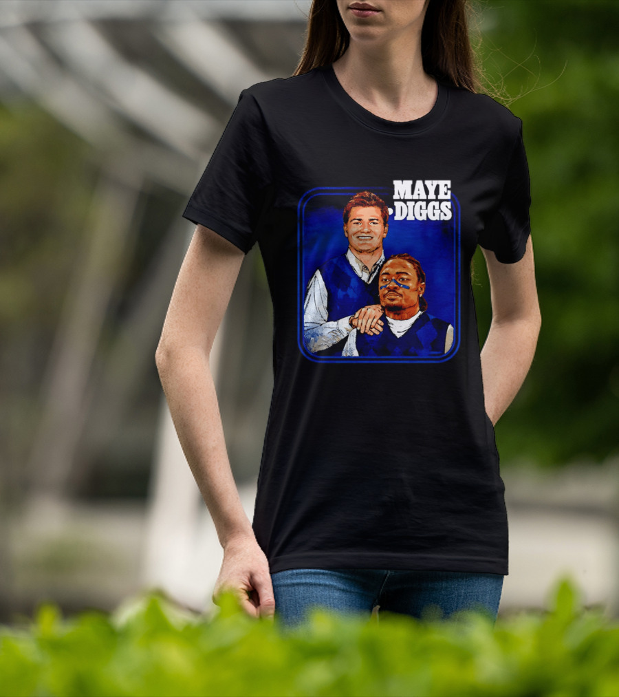 Drake Maye Stefon Diggs Step Brothers Comedy T-Shirt