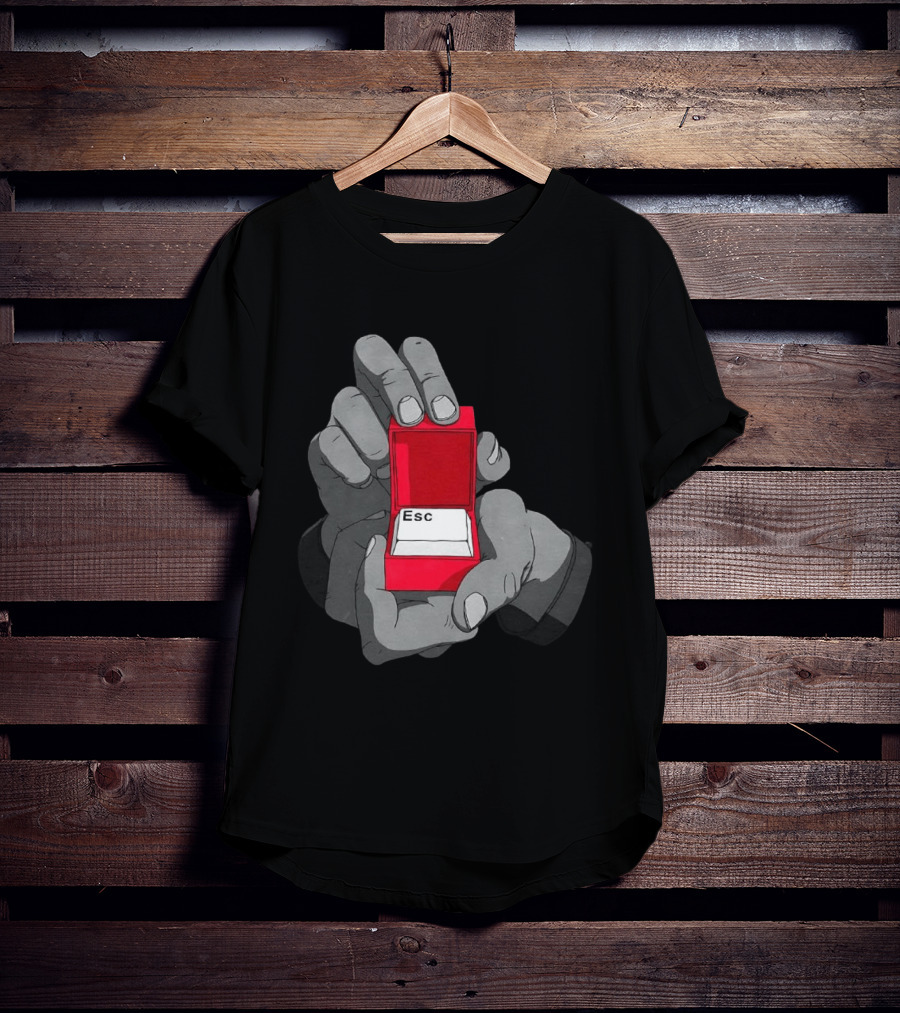 Red Box Proposal ESC Key Meme T-Shirt
