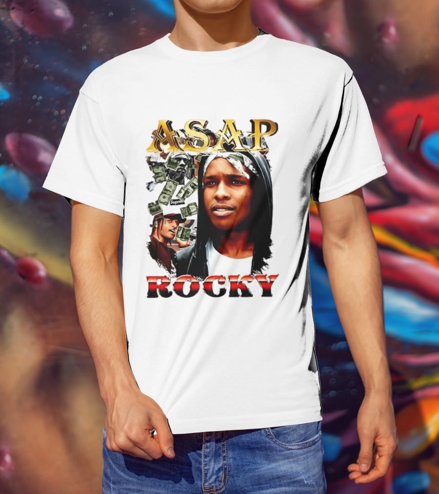 ASAP Rocky Supreme Dollar Money Music Lover T-Shirt