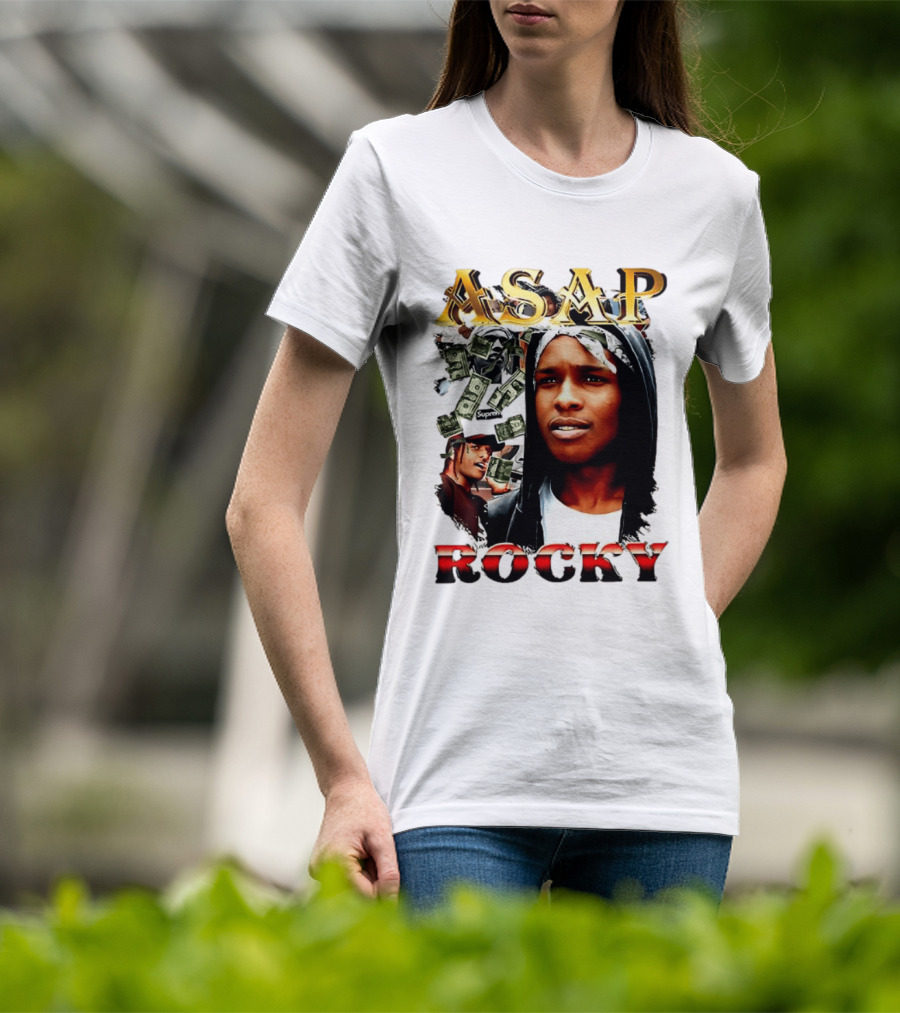 ASAP Rocky Supreme Dollar Money Music Lover T-Shirt