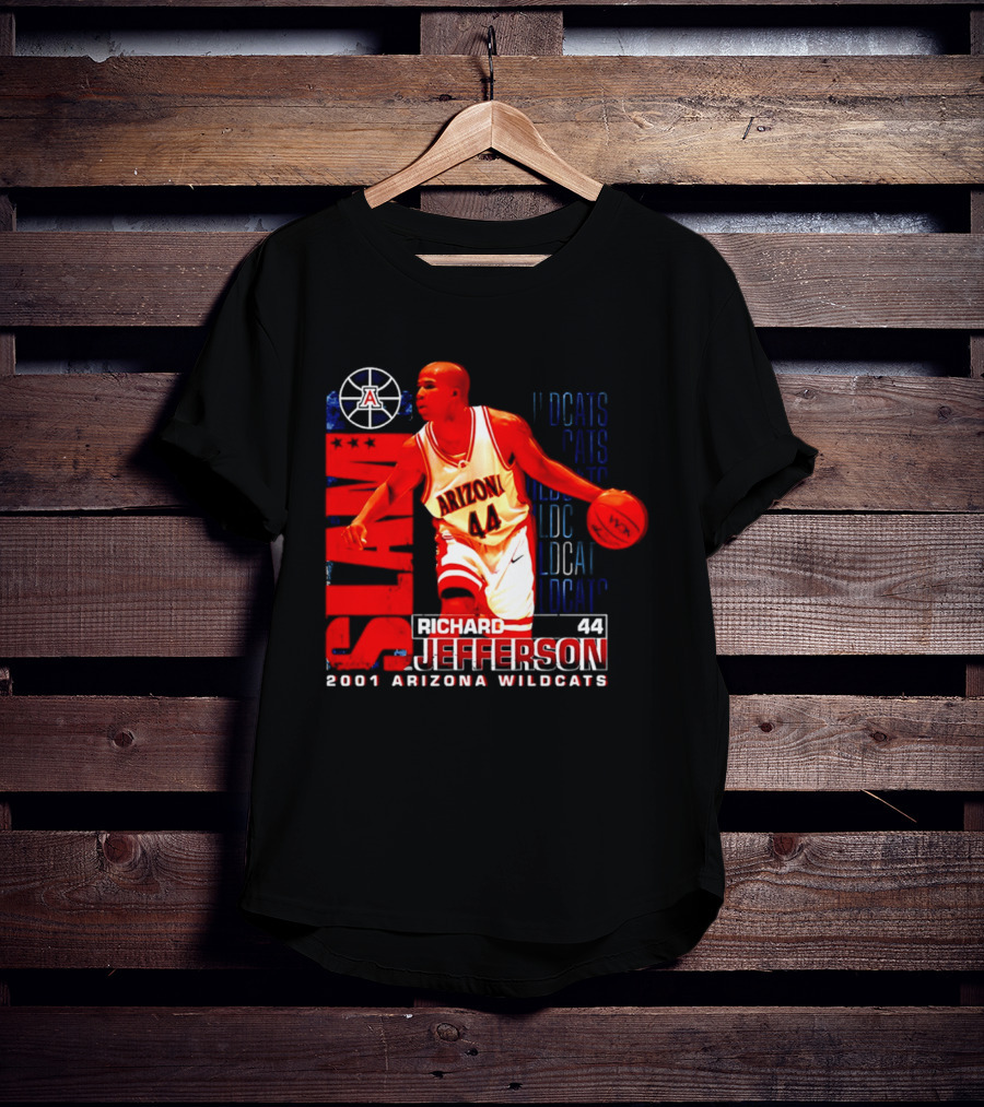 Richard Jefferson 2001 Arizona Wildcats Slam Dunk Wildcats T-Shirt