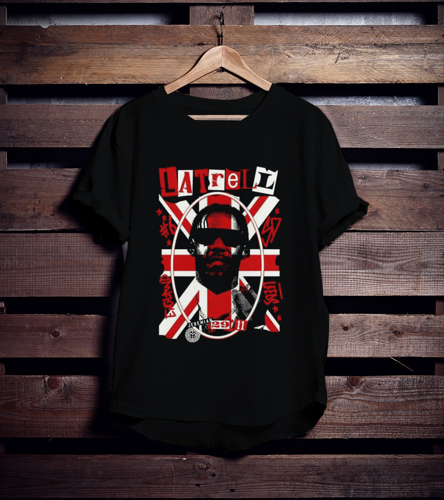 Latrell Davis San Diego State Aztecs NCAA Basketball UK Union Flag 29 11 T-Shirt