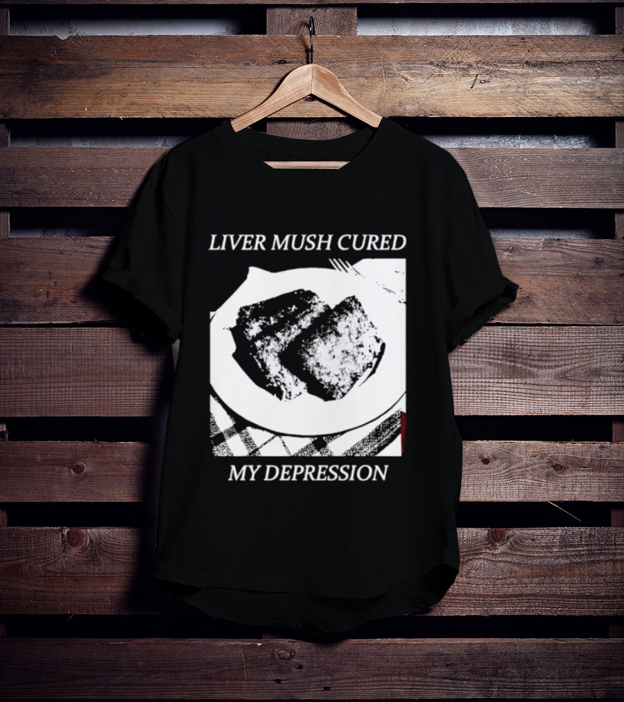 Liver Mush Cured My Depression By Graham Irvin Plate T-Shirt