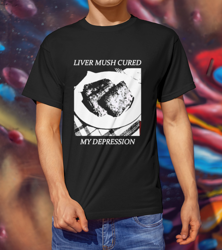 Liver Mush Cured My Depression By Graham Irvin Plate T-Shirt