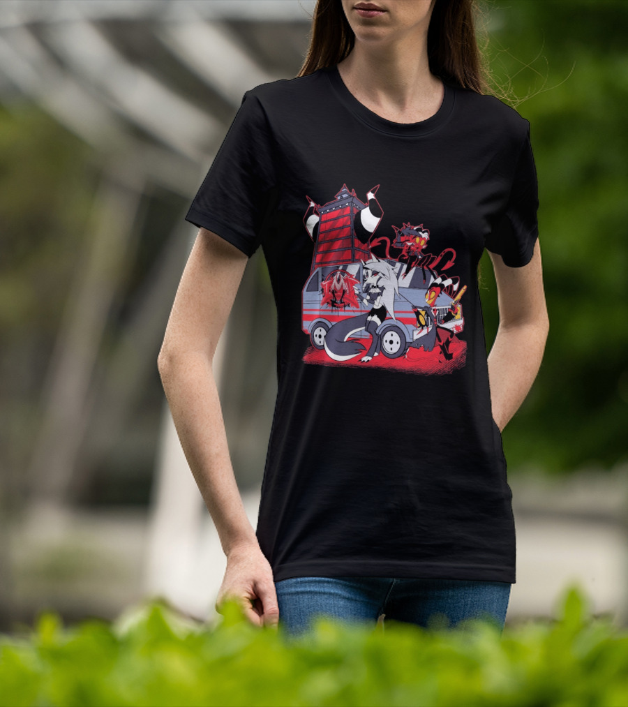 SpindleHorse IMP Van Characters Cartoon T-Shirt