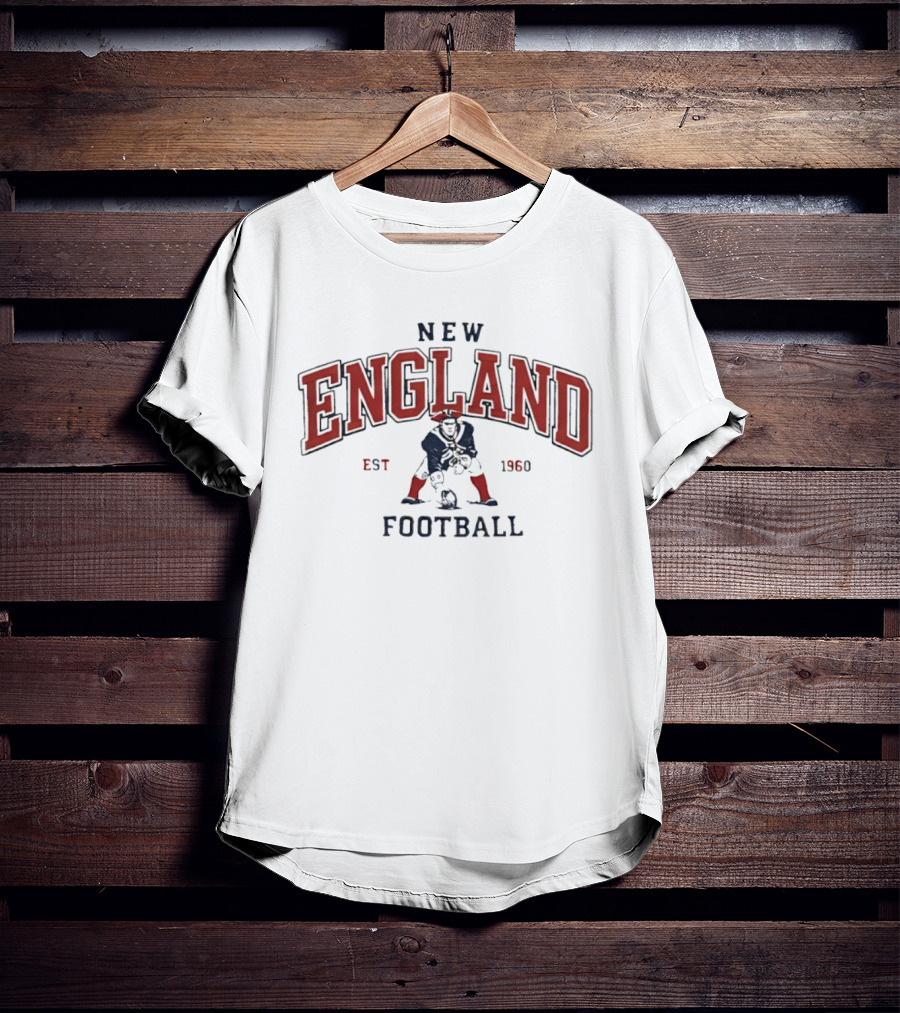 New England Football Est 1960 Classic Vintage Style Patriots T-Shirt