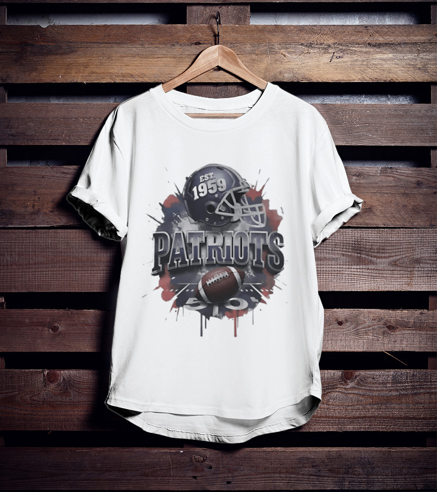 New England Patriots Est 1959 Football Helmet T-Shirt