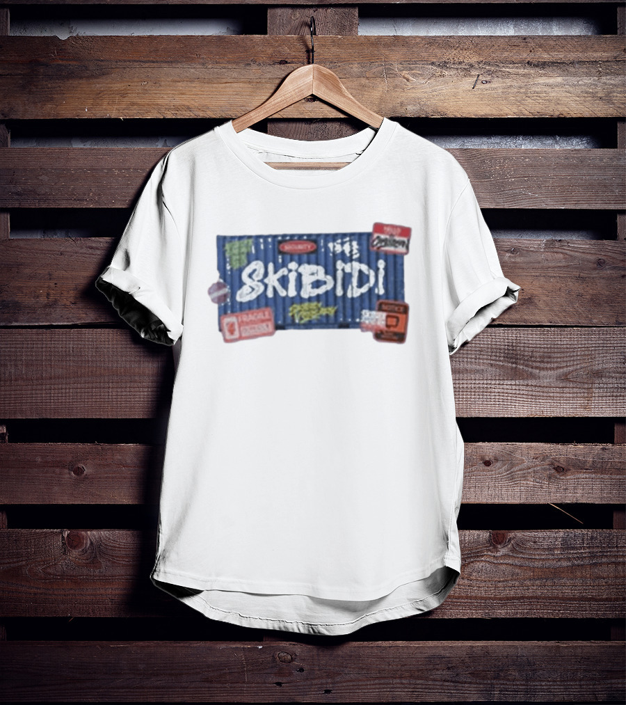Skibidi Toilet Skibidi Crate Warning Cargo Express 100% Organic T-Shirt