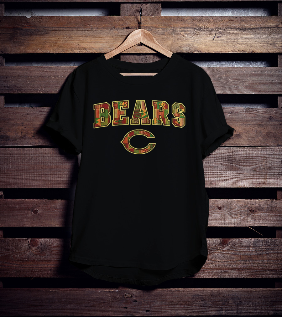 Bears C Logo Patchwork Style Chicago 100 Years Excellence T-Shirt