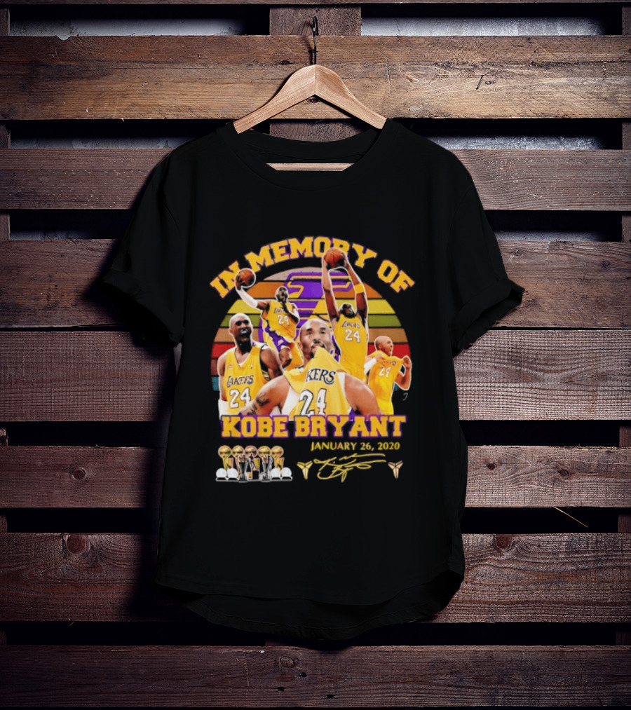 Kobe Bryant Los Angeles Lakers January 26 2020 Memorabilia T-Shirt
