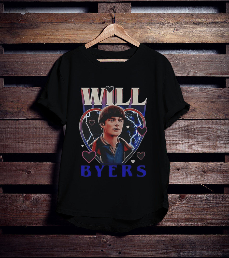 Will Byers Stranger Things Heart Electric T-Shirt