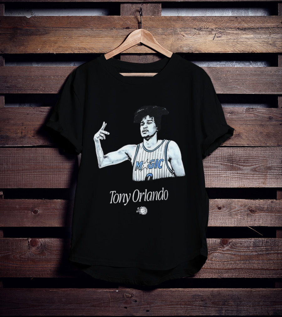 Tony Orlando Magic Basketball Jersey Player And Ball T-Shirt