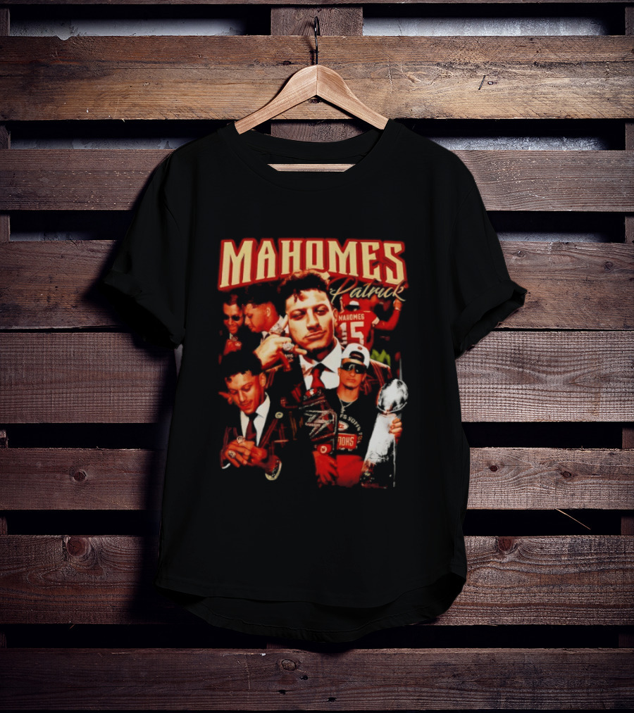Mahomes 90s Retro Style Football Champion T-Shirt