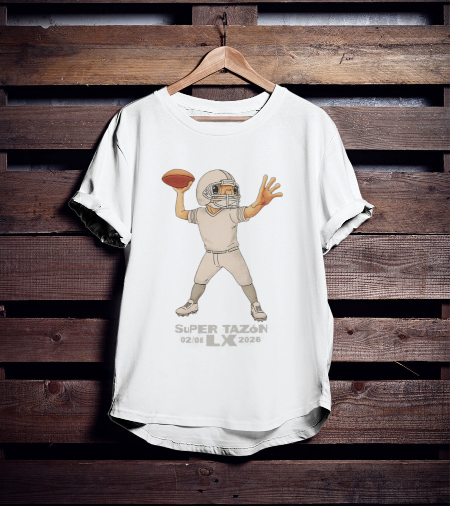 Bad Bunny X Super Tazon Football Quarterback Anime T-Shirt