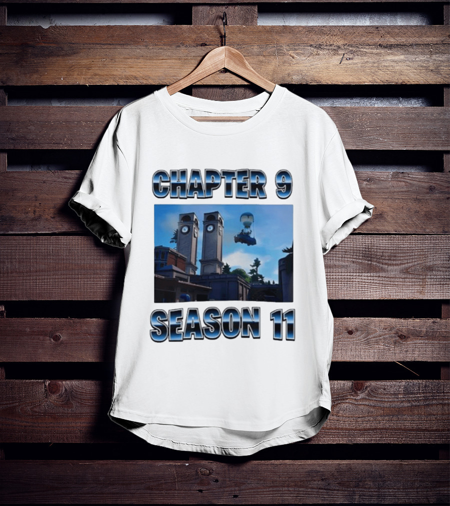 Chapter 9 Season 11 Tower Scene Floating Bus T-Shirt