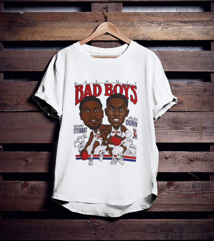 Isaiah Stewart Jalen Duren Detroit Pistons Bad Boys Basketball T-Shirt