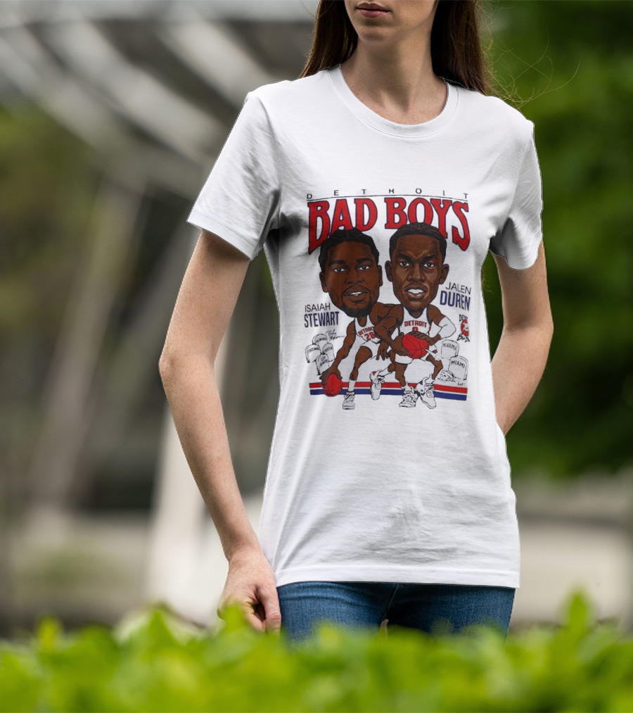 Isaiah Stewart Jalen Duren Detroit Pistons Bad Boys Basketball T-Shirt