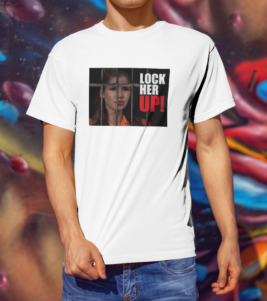 Lock Her Up Kristi Noem Bars Orange Jump Suit T-Shirt