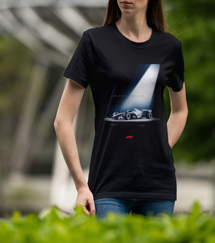 Welcome Cadillac F1 Team Formula 1 Racing Car Spotlight T-Shirt