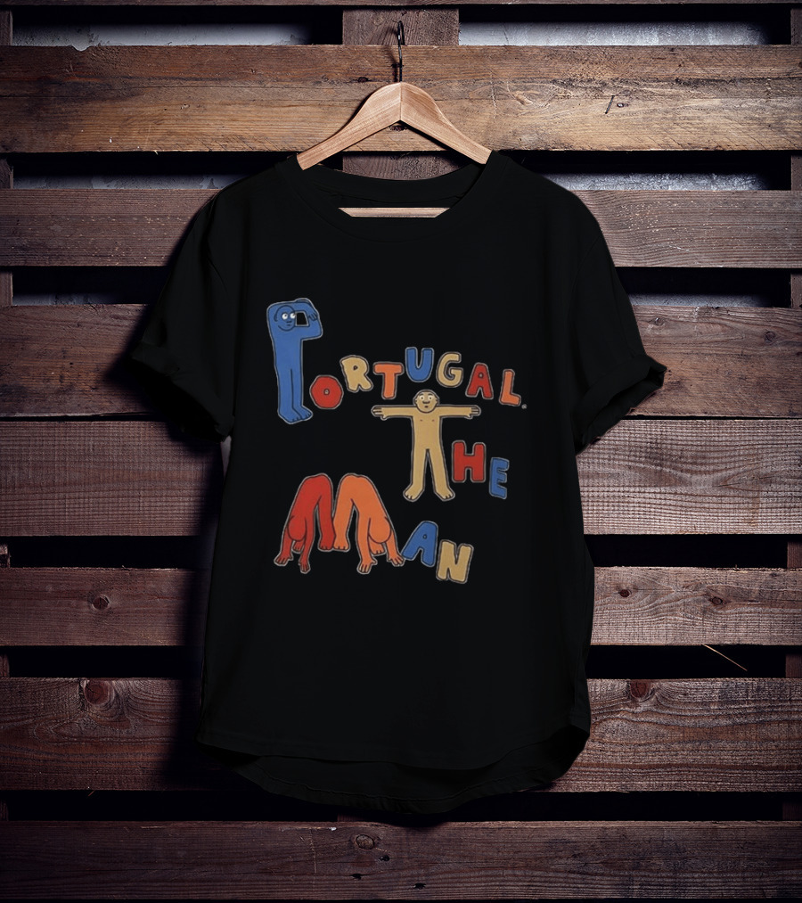 Portugal The Man Colorful Figures Playful Lettering T-Shirt