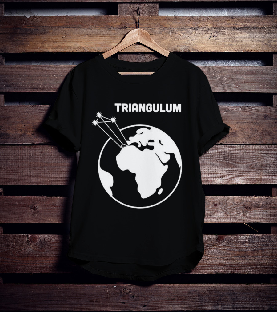 Triangulum Constellation Over Earth Globe T-Shirt