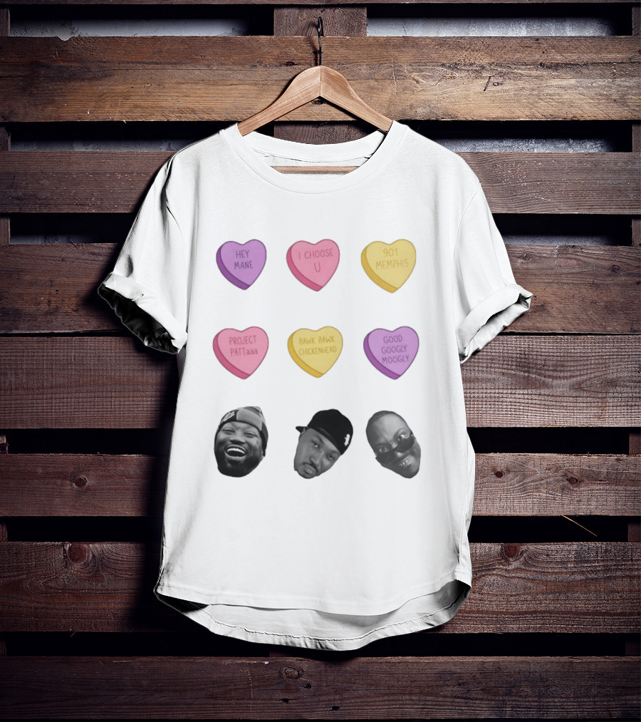 Hey Mane I Choose U 901 Memphis Project Patta Bawk Bawk Chickenhead Good Googly Moogly T-Shirt