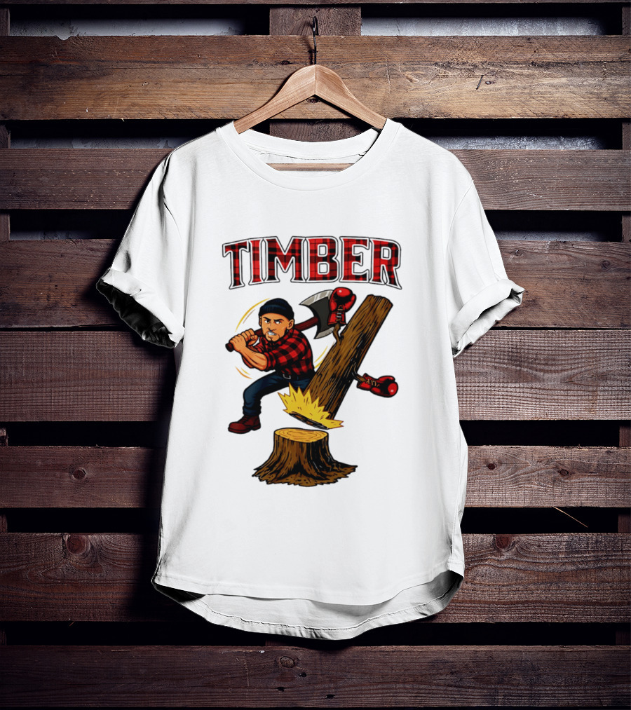 Keith Thurman Timber One Time Lumberjack Axe Boxing Gloves T-Shirt